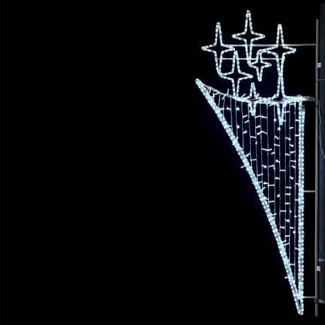 Светодиодная консоль «Факел», 75 x 200 см, Белая, 220В Laitcom LC-13411