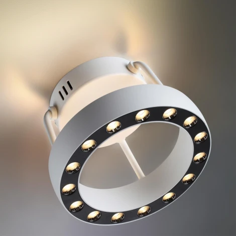 Светильник подвесной светодиодный Novotech Turn 359397 LED 12W вниз/5W вверх 220V 1360Лм 3000K (кольцо)