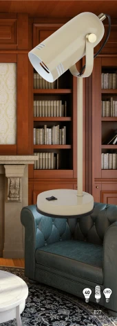 Офисная настольная лампа ЭРА N-117-Е27-40W-BG (220V, выключатель)