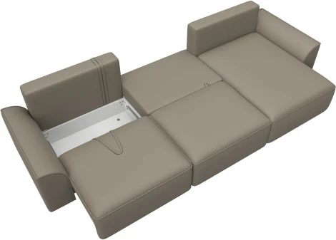 Диван угловой Лига-048 НПБ лонг Лига Диванов (Экокожа) арт.128494