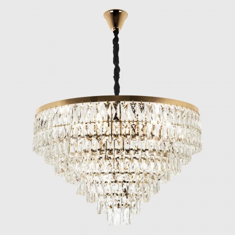Подвесная люстра хрустальная Modelux MODELUX ML.844.18 GD