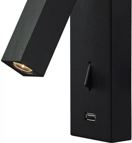 Спот для чтения с usb Loft IT Floadow LOFT2017-BL (LED, 220V, выключатель)