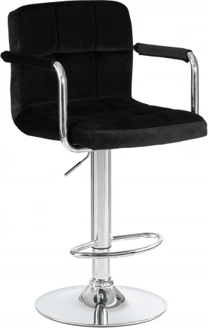 Стул барный KRUGER ARM (черный велюр (MJ9-101))