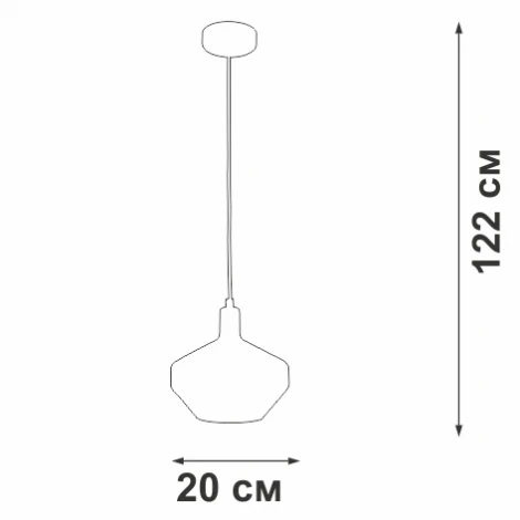 Подвесной светильник Vitaluce V2977-1/1S (220V, на проводе)