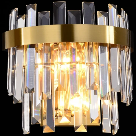 Бра хрустальное ILLUMICO IL5189-2WLS-29 BRASS MIRAGE