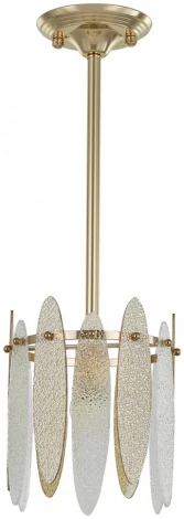 Подвесная люстра хрустальная на штанге Arte Milano Sorrento-4309 374309/1/350/190 GD (220V)