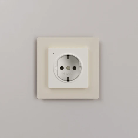 Розетка с подсветкой и датчиком освещенности (айвори матовый) Werkel W1171462 (a069610)
