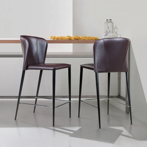 Стул полубарный Albert, кожа коричневый Top Concept ALBERT 2000000000183