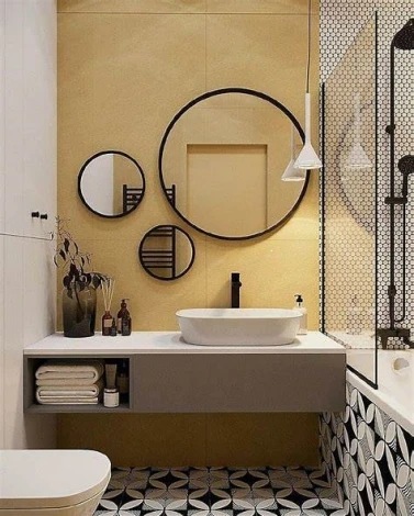 Jupiter Black Сет из 3-х зеркал Ø70, Ø40, Ø30 см Art-Zerkalo SM017BL 13765