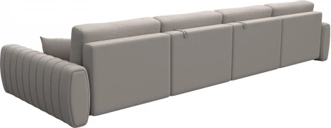 Диван П-образный Лига-057 НПБ Лонг Лига Диванов (Замша) арт.129344