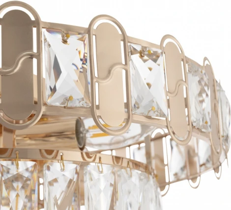 Потолочная люстра каскадная хрустальная Arte Milano Sorrento-8109 378109/7/470 GD (220V)