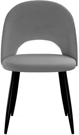 Стул DikLine 283 поворотный C56 серый, ножки черные арт.00-00073778