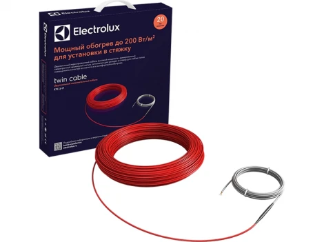 Комплект теплого пола (кабель) Electrolux Twin Cable ETC 2-17-500