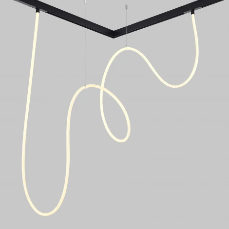 Гибкий светодиодный светильник с гибким неоном магнитный ST Luce Skyline 48 ST684.446.60 Черный LED 1*60W L5000 48V