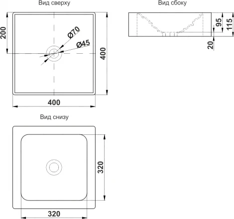 Рукомойник Melana A550-805