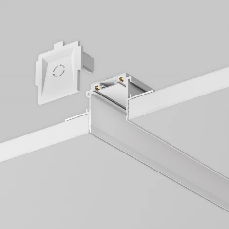 Шинопровод под гипсокартон 2м Radity встраиваемый белый (магнитный) Maytoni Technical TRA084MP-12W