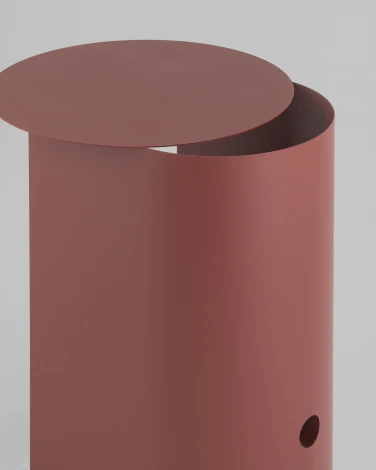 Журнальный столик Stool Group Floire металл бордовый УТ000041883