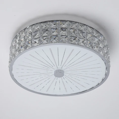 Потолочный светильник круглый Citilux Портал CL324131 (220V, хрусталь K9, звезды)