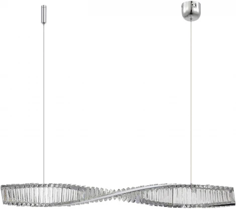 Подвесной светильник ST Luce Elica SL6205.123.01 Хром/Прозрачный LED 1*25W 3000K (220V, на тросе)