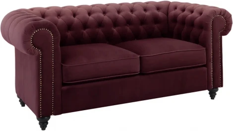 Диван Chester Classic ОГОГО (арт.665423), (Ткань/Бордовый)
