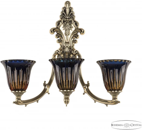 Бра Bohemia Verona 7211B15/3/210 GB P2 U Amber-Blue/H-1K