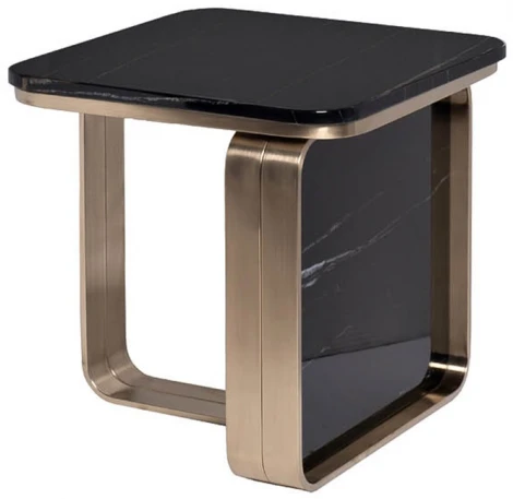 Журнальный стол Garda Decor 76AR-3183-STOL/ZH (Золото/Черный)