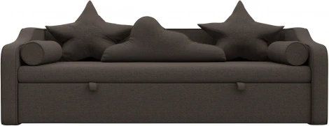 Диван детский прямой Рико (Коричневый/Рогожка) Лига Диванов арт.123680