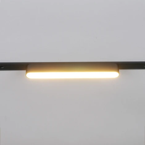 Трековый магнитный светодиодный светильник 48V регулировкой цветовой температуры и яркости, Умный дом с Алисой Reluce 13001-9.3-001UR magnetic LED12W BK CCT+SMART