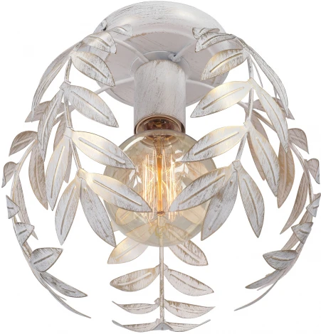 Потолочный светильник круглый Vitaluce V1869-0/1PL, 1xE27 макс. 40Вт (220V, листья)