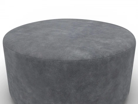 Пуф 005 (ДСП/Пластик/Велюр/Темно-серый) Лига Диванов 132506