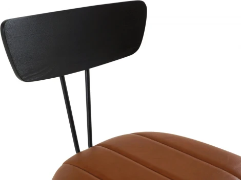 Обеденный стул Stem ОГОГО Обстановочка! (Экокожа/Коричневый,Черный) арт.930817