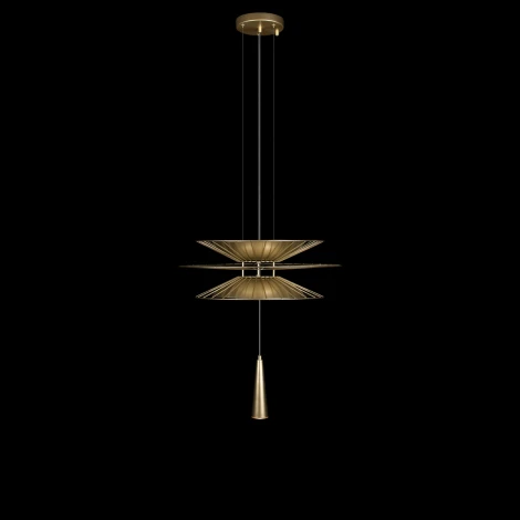 Подвесной светильник Loft It Star 10141B/400 Gold (220V, на тросе, круглые, летающая тарелка)