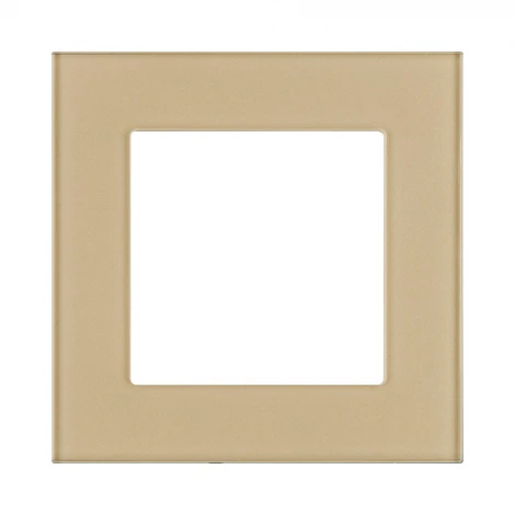 Рамка 1-постовая стекло золотой Kollinger Asthetik AS1GD