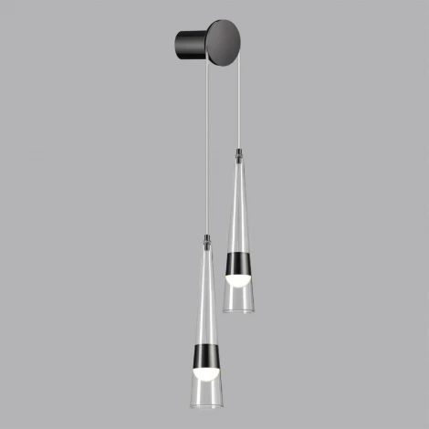 Бра Odeon Light Lump 5044/24WL глянц.темн.хром/прозрачный/металл/стекло LED 24W 3000K 2536Лм (220V)