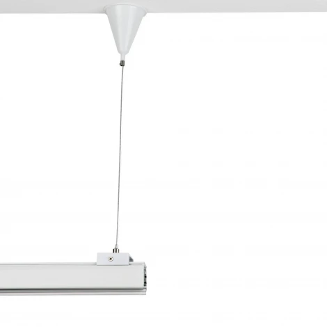 Набор для подвесного монтажа трехфазных шинопроводов Uniel UFB-H41 WHITE 1 POLYBAG