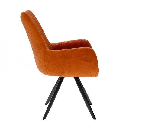 Стул DikLine 351 поворотный BL07 терракотовый, ножки черные 00-00081773