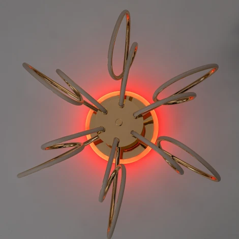 Потолочная люстра RGB на штанге Citilux Salma Smart CL224A162 (LED, 220V, голосовое управление, пульт управления, управление смартфоном, умный дом - Алиса, Маруся, Экосистема Сбер)