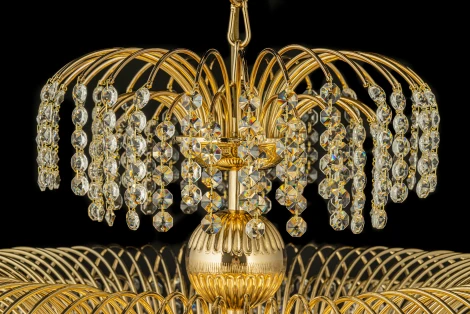 Подвесная люстра Arti Lampadari Salentino E 1.5.60.100 G (220V, хрусталь, на цепи)