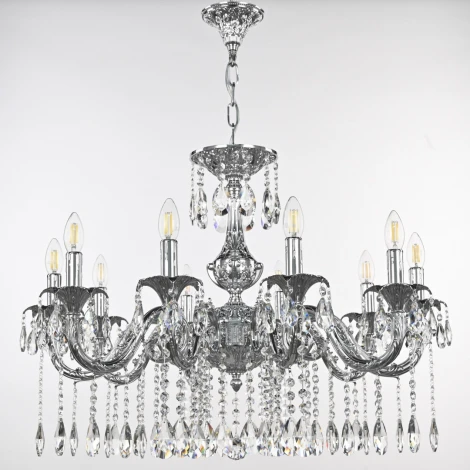 Подвесная люстра Bohemia AL7901 AL79101/10/250 A Ni (220V, подвески, на цепи, подсвечник, свеча)