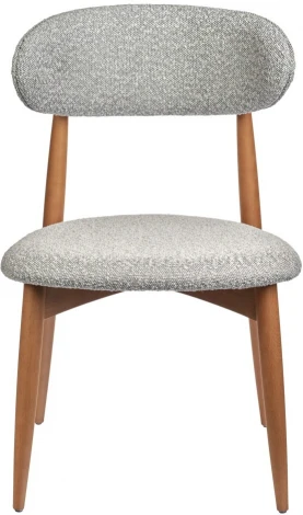 Стул Bradex Home Lucas светло-серый букле с ножками цвета орех (RF 0547)