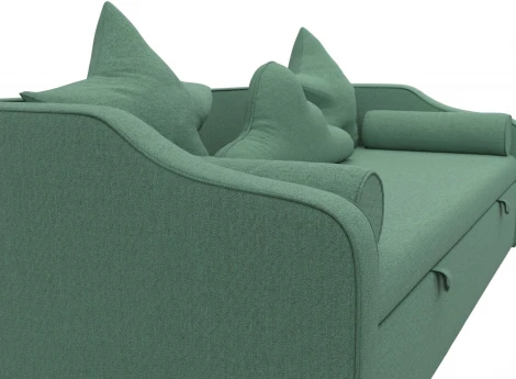 Диван детский прямой Рико (Зеленый/Рогожка) Лига Диванов арт.123679