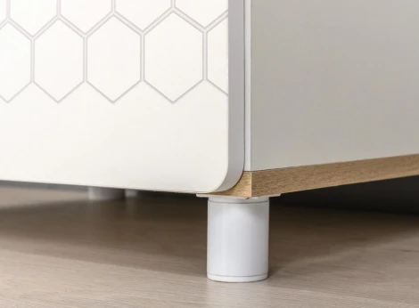 Комод Эльга (Эльга белый шагрень / дуб белый exclusive) Mobi арт.518261