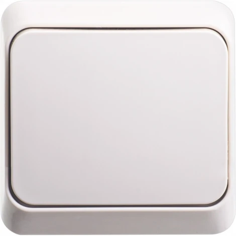 Выключатель накладной одноклавишный (кремовый) Systeme Electric BA10-004K