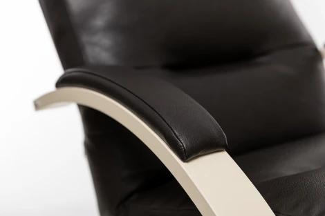 Кресло-качалка Leset Милано (Фанера,Шпон березы/Экокожа) Leset арт.4687203506315