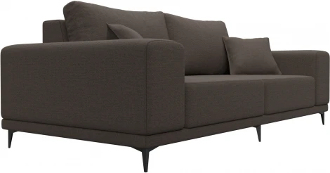 Диван прямой Льюес (Коричневый/Рогожка) Лига Диванов арт.122672