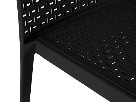 Комплект стульев Bottega 4 шт. ОГОГО Обстановочка! 966305 (Пластик/Черный)