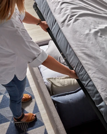 Диван La Forma (ex Julia Grup) Nahiri (Серый/ Дерево)