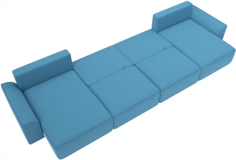 Диван п-образный Лига-048 НПБ лонг Лига Диванов (Рогожка) арт.128342