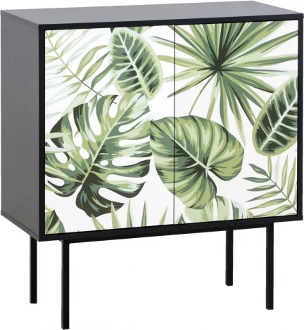 Шкаф Boho Color низкий ОГОГО (арт.599537), (ЛДСП/Черный)