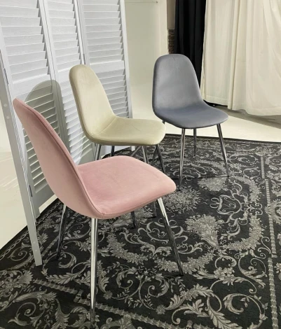 Обеденный стул M-City PESCARA UF910-07 PINK, велюр